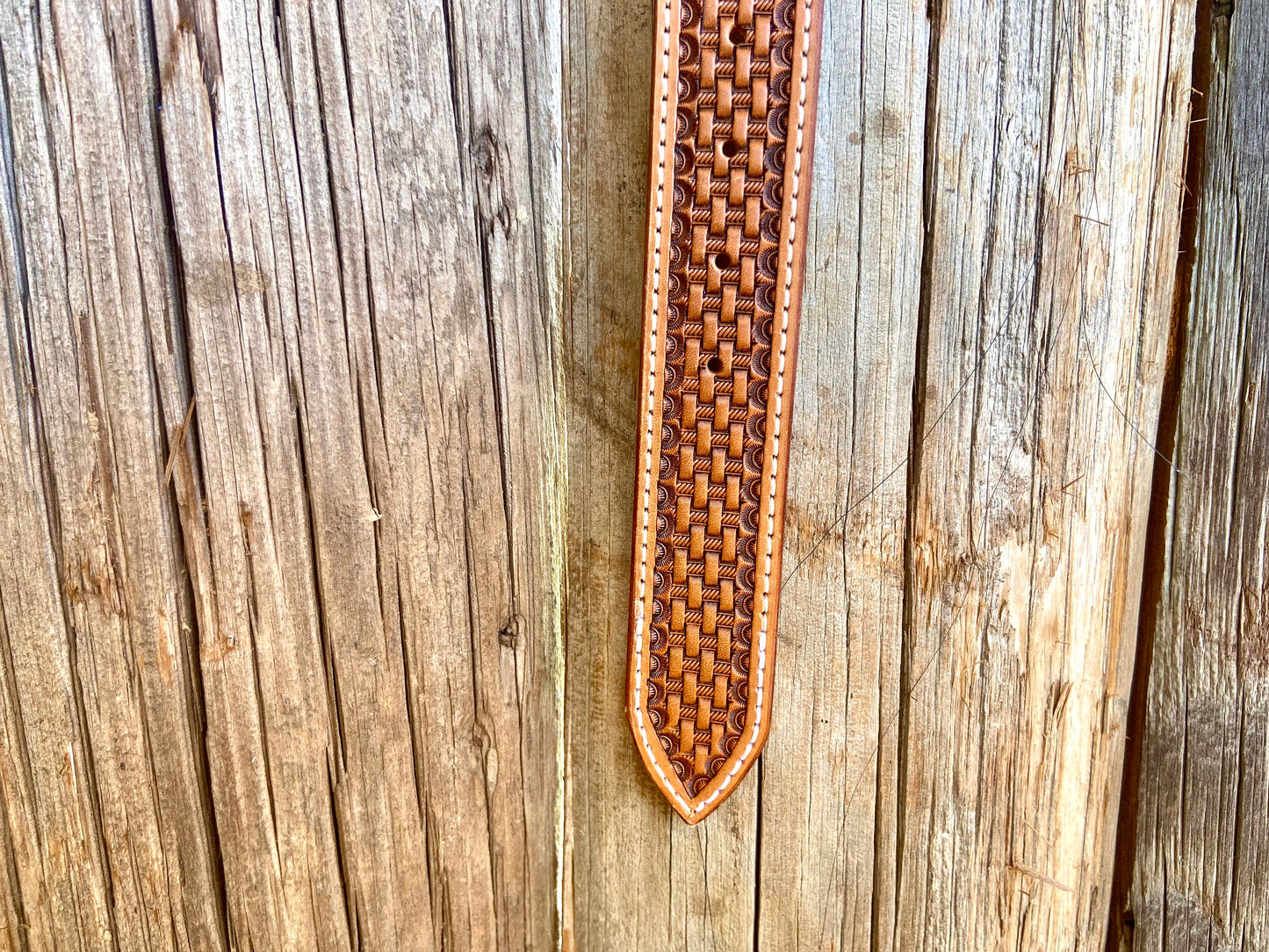 Basket Stamped Belt