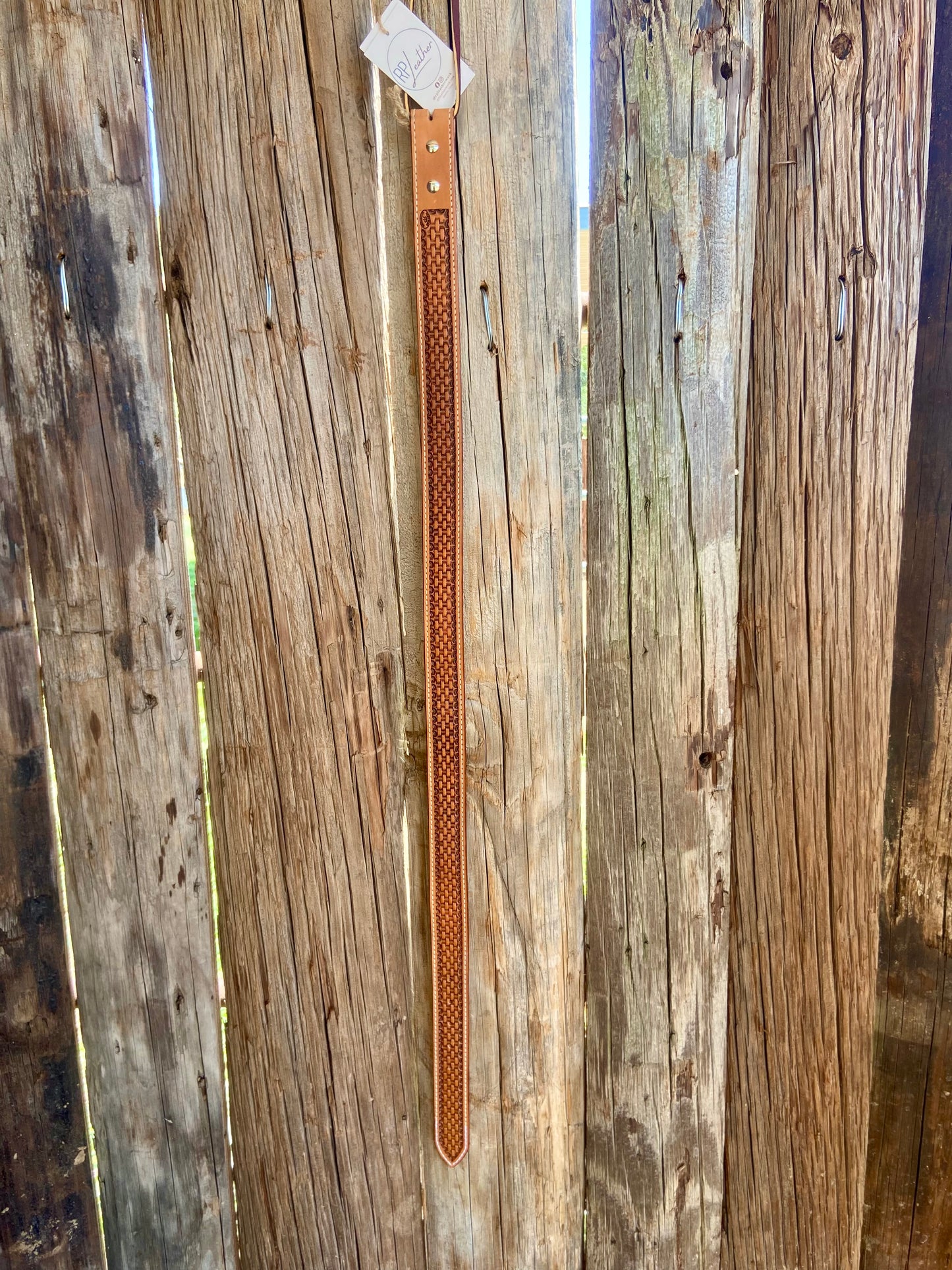 Basket Stamped Belt
