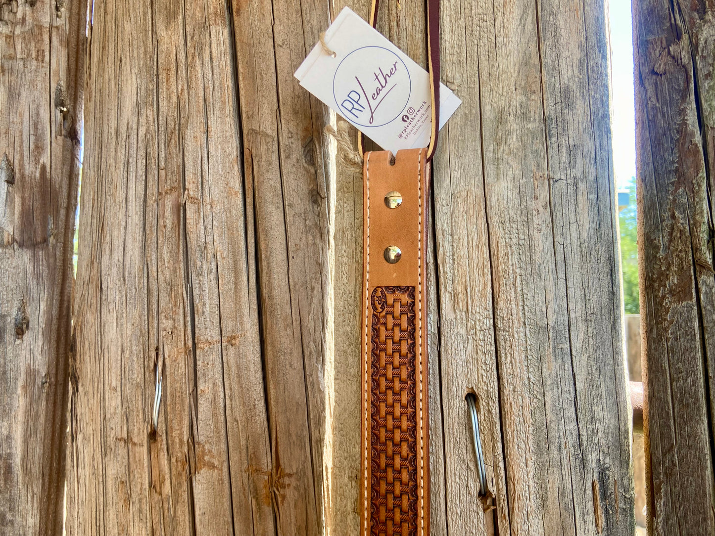 Basket Stamped Belt