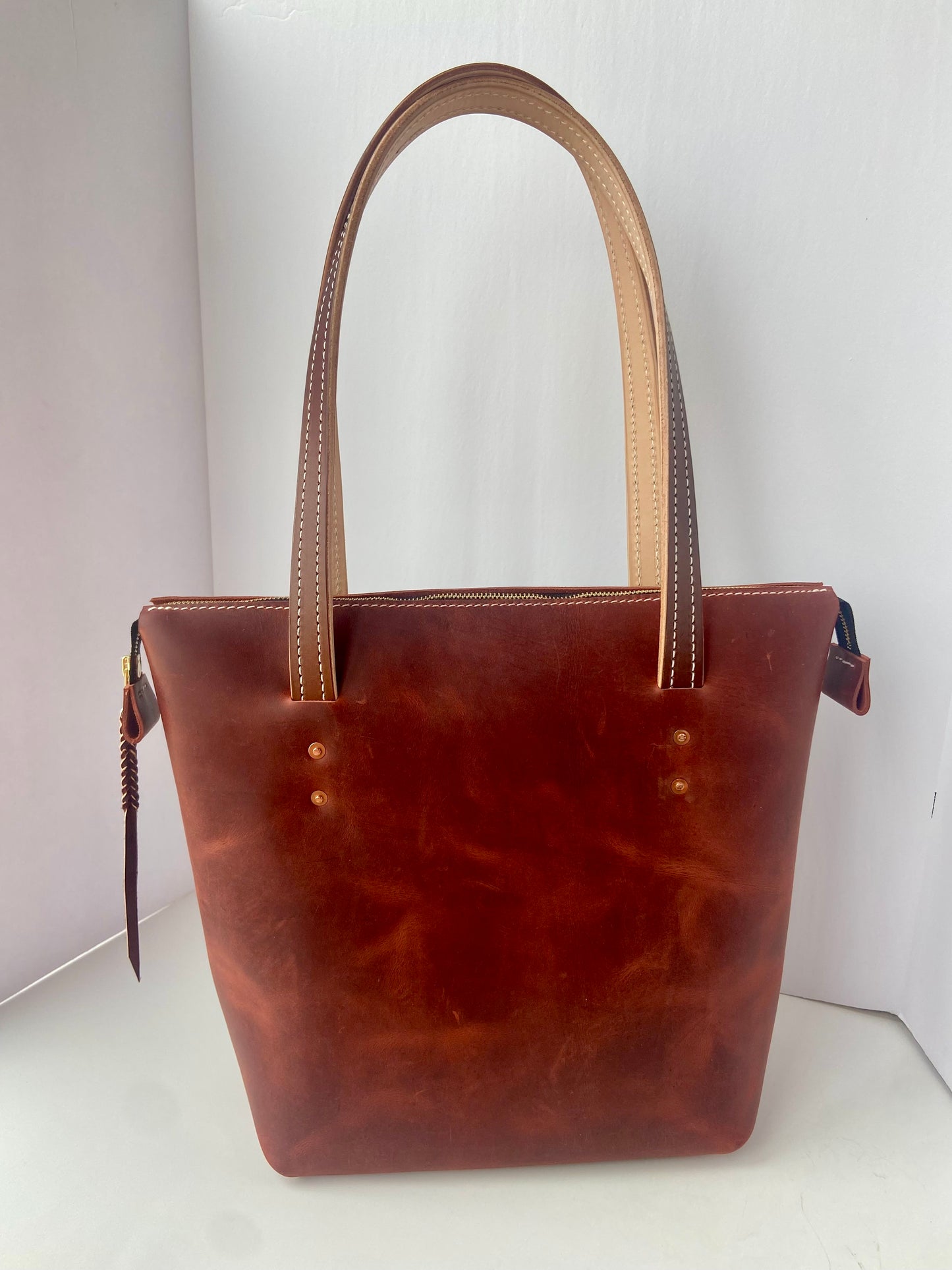 Cabernet Leather Tote Bag