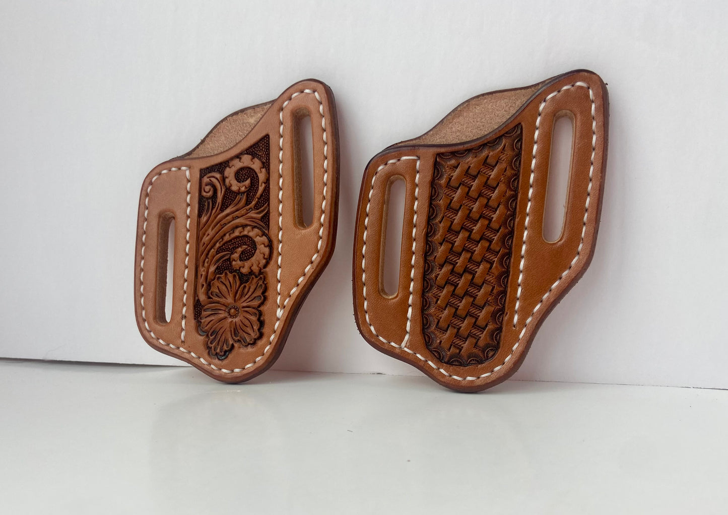Basket Stamped Knife Sheath