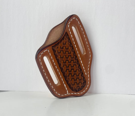 Basket Stamped Knife Sheath