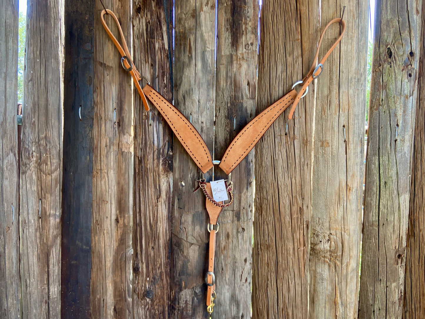 Buck stitched Breast collar